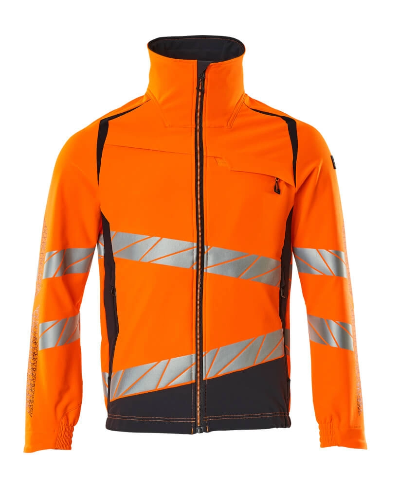 Jacke, ULTIMATE STRETCH Arbeitsjacke Größe 3XL, hi-vis orange/schwarzblau