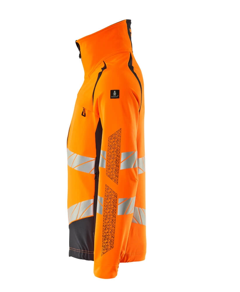 Jacke, ULTIMATE STRETCH Arbeitsjacke Größe 3XL, hi-vis orange/schwarzblau