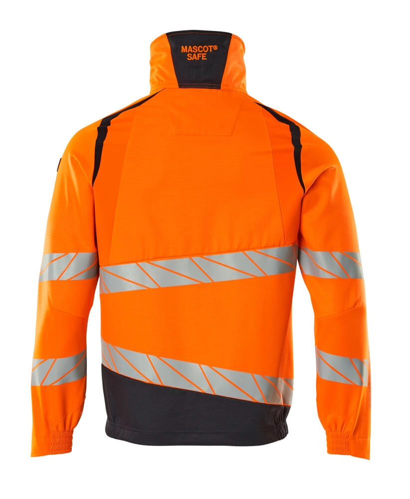 Jacke, Stretch-Einsätze Arbeitsjacke Größe 3XL, hi-vis orange/schwarzblau