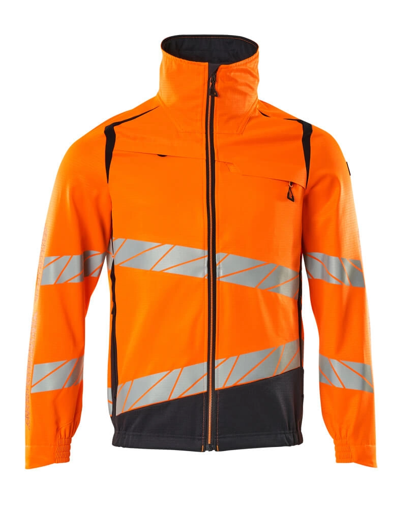 Jacke, Stretch-Einsätze Arbeitsjacke Größe 3XL, hi-vis orange/schwarzblau