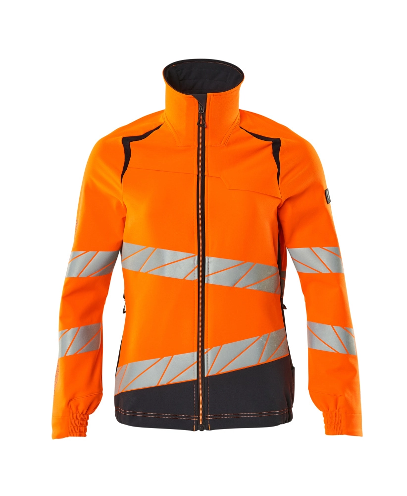 Jacke, Damen, ULTIMATE STRETCH Arbeitsjacke Größe 3XL, hi-vis orange/schwarzblau