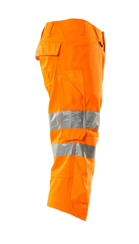 Dreiviertel-Hose mit Knietaschen Dreiviertel-Hose Größe C45, hi-vis orange